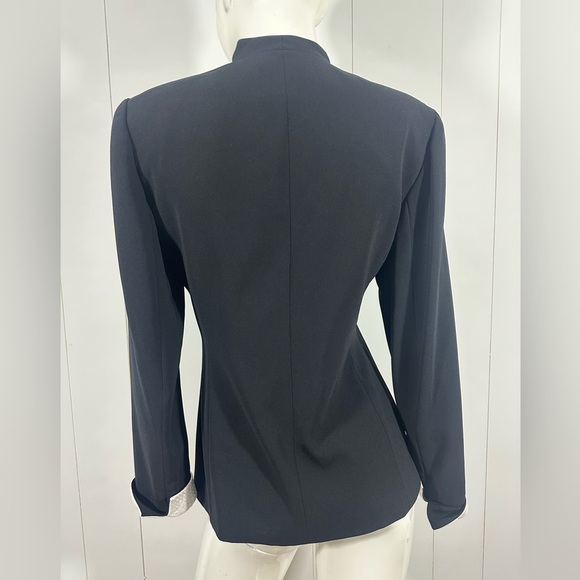 NEW Talbots Blazer Sz 6 Collared Black Suit Tailored Career Classic Preppy - Picture 8 of 13